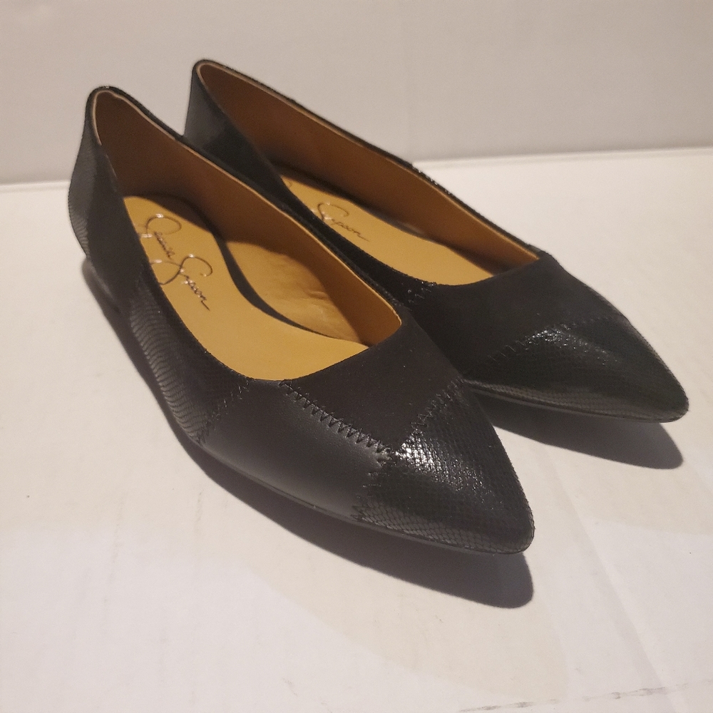 Jessica Simpson Black Lamara Patchwork Flats 7 - image 2